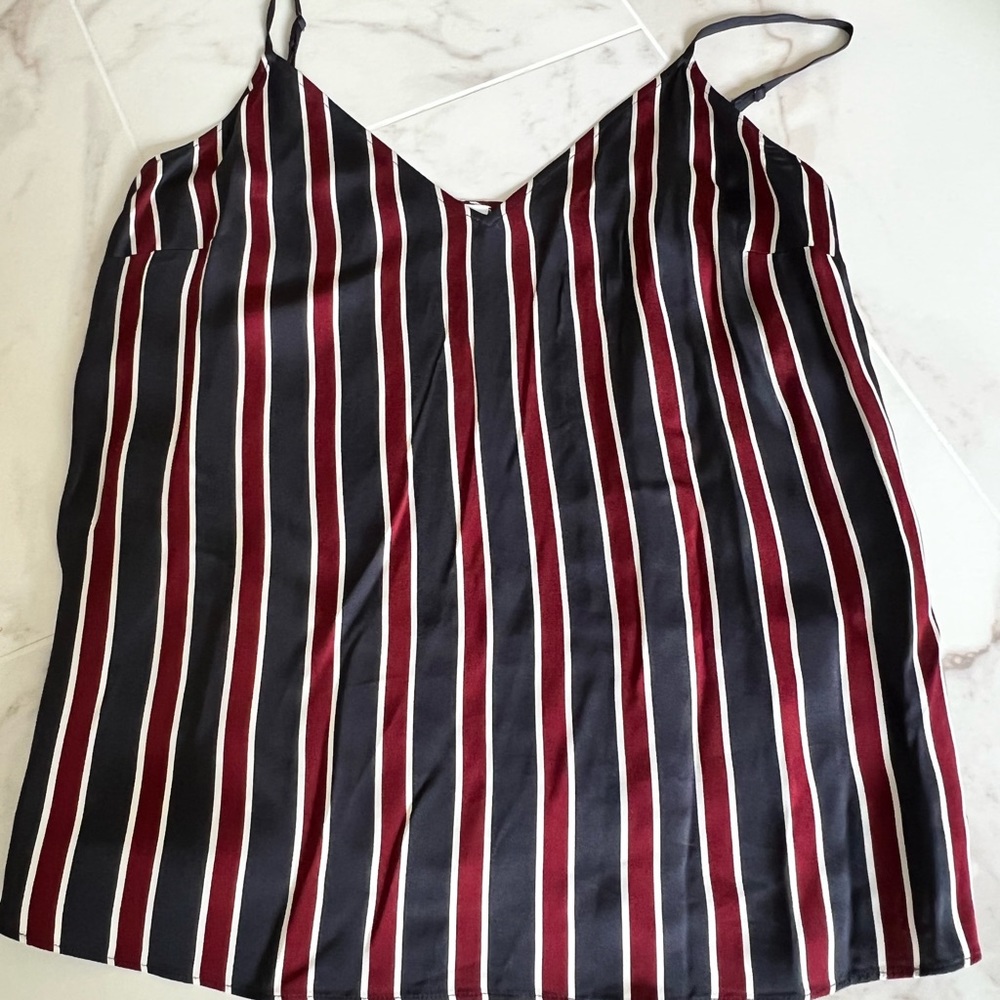 Frame Blue, White, and Red Tank Top